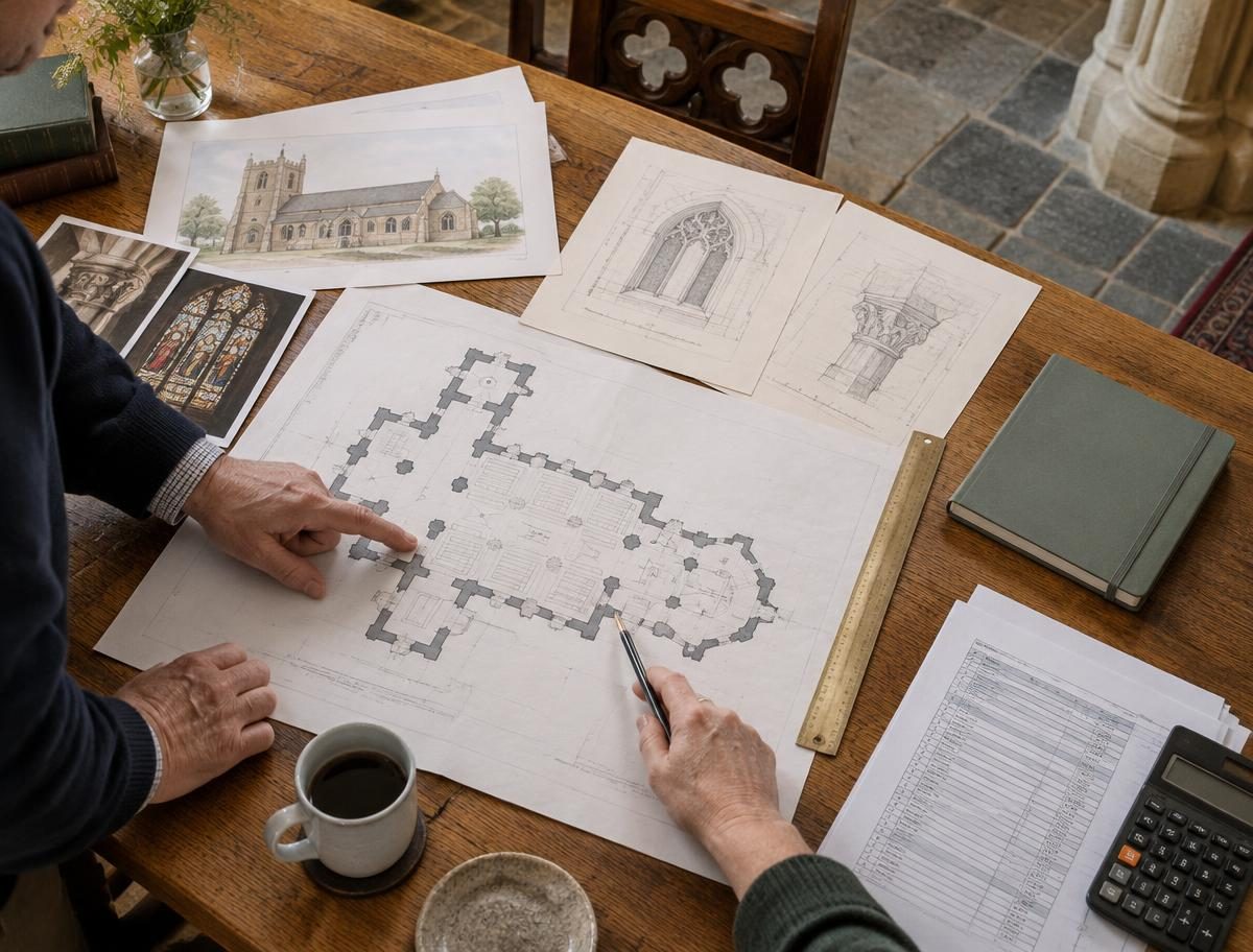 Church conservation plans and project budget documents